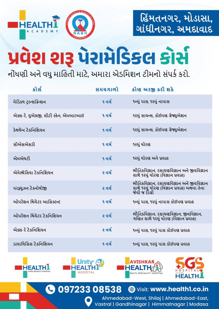 Admissions Open for Paramedical Courses